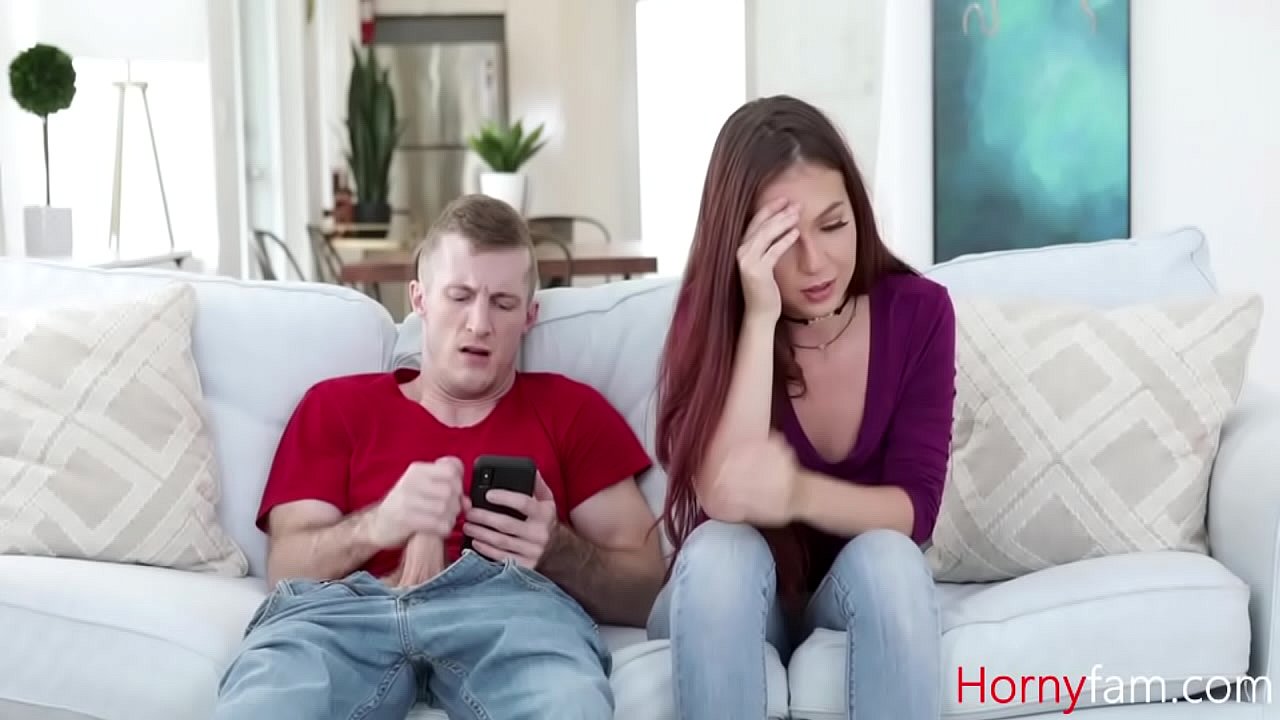 Stepsister jerks off brother