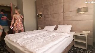 Big Ass Mom Cheats on Husband with his Son in Hotel Room